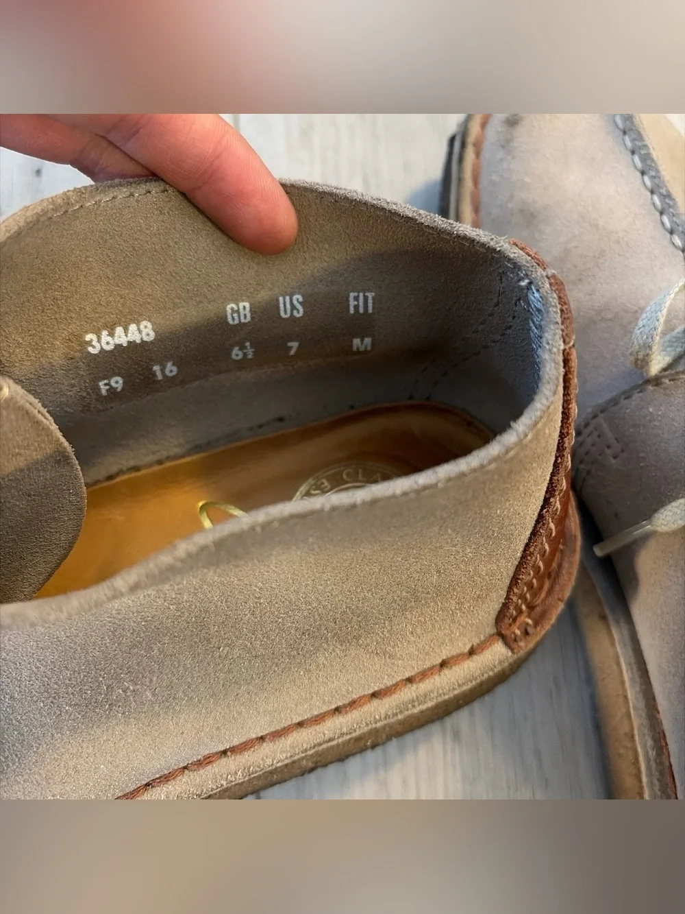Clarks Originals Desert Trek in light taupe suede